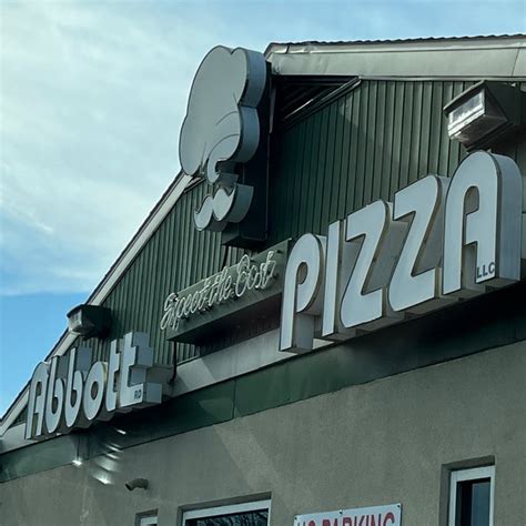 Abbott pizza - 4.2 - 96 reviews. Rate your experience! $ • Pizza. Hours: 11AM - 8PM. 5427 S Abbott Rd, Orchard Park. (716) 649-6997. Menu Order Online.